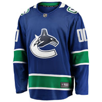 Vancouver Canucks Fanatics Blue Home Team Breakaway Custom Jersey