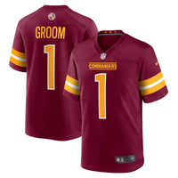 Washington Commanders Number 1 Groom Nike Burgundy Game Jersey