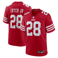 San Francisco 49ers Darrell Luter Jr. Nike Scarlet Game Jersey