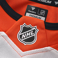 Anaheim Ducks Fanatics White Away Premium Custom Jersey