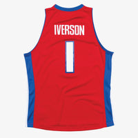 Detroit Pistons Mitchell & Ness Swingman Jersey Allen Iverson 2008-09