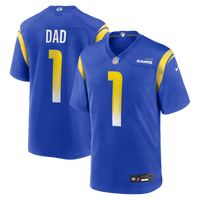 Los Angeles Rams Number 1 Dad Nike Royal Game Jersey