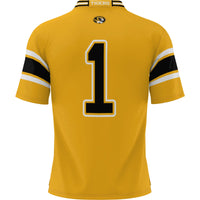 #1 Missouri Tigers GameDay Greats Football Jersey - Gold