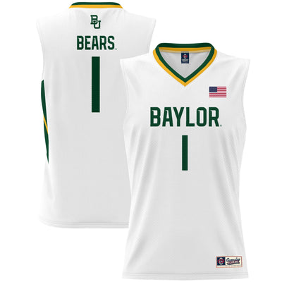 #1 Baylor Bears GameDay Greats Lightweight Basketball Jersey - White