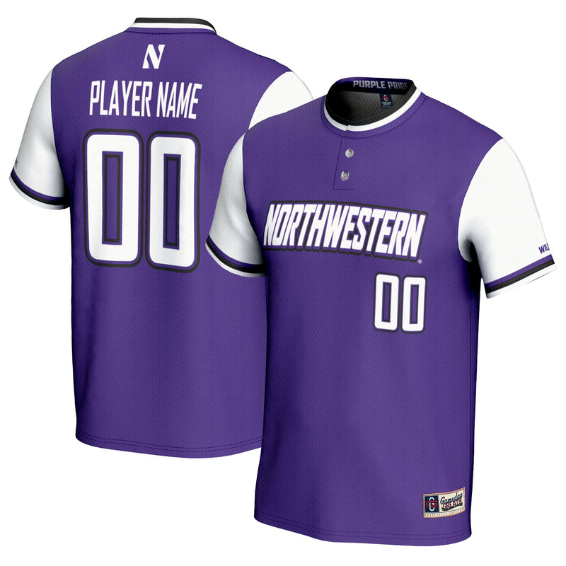 Northwestern Wildcats GameDay Greats NIL Pick-A-Player Lightweight Softball Jersey - Purple