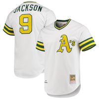 Athletics Reggie Jackson Mitchell & Ness White 1972 Cooperstown Collection Authentic Jersey