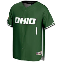 #1 Ohio Bobcats GameDay Greats Lightweight Baseball Fashion Jersey - Green