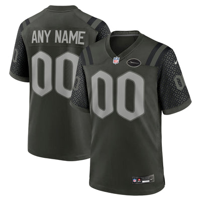 New York Jets Nike Green 2025 Rivalries Collection Custom Game Jersey