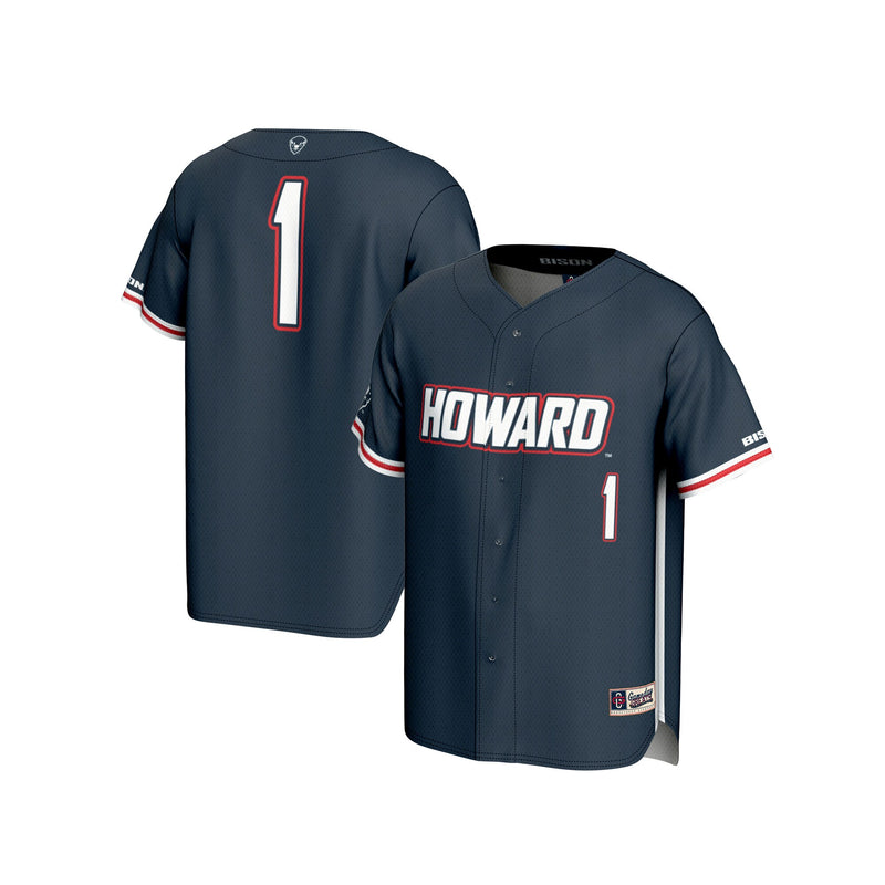 #1 Howard Bison GameDay Greats Lightweight Baseball Fashion Jersey - Navy