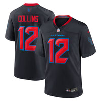 Houston Texans Nico Collins Nike Navy 2nd Alternate Game Jersey