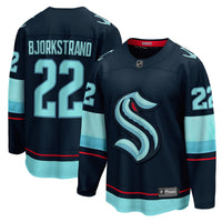 Seattle Kraken Oliver Bjorkstrand Fanatics Deep Sea Blue Home Breakaway Player Jersey