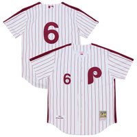 Philadelphia Phillies Jimmy Rollins Mitchell & Ness White 2003 Cooperstown Collection Authentic Jersey