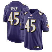 Baltimore Ravens Mike Green Nike Purple Team Game Jersey