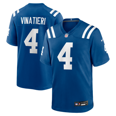 Indianapolis Colts Adam Vinatieri Nike Royal Team Retired Game Jersey