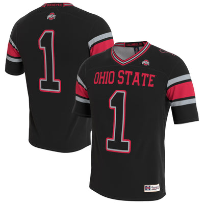 Ohio State Buckeyes GameDay Greats Lightweight Collegiate Football Blackout Fashion Jersey
