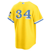 Boston Red Sox David Ortiz Nike Gold Retired Player City Connect Replica Jersey