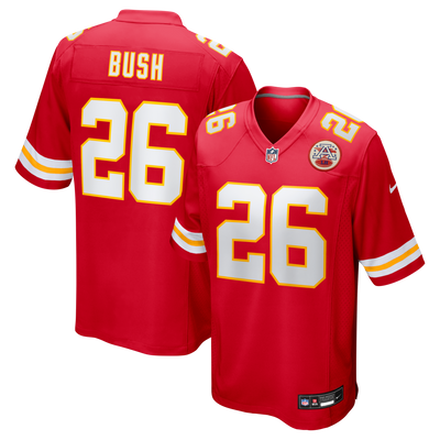 Kansas City Chiefs Deon Bush Nike Red Game Player Jersey