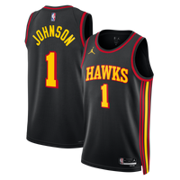 Atlanta Hawks Jordan Brand Statement Edition Swingman Jersey - Black - Jalen Johnson -