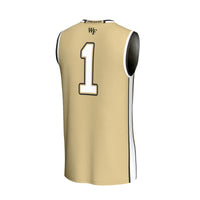 #1 Wake Forest Demon Deacons GameDay Greats Lightweight Basketball Fashion Jersey - Gold