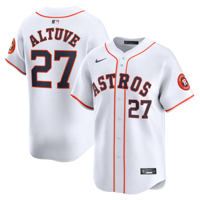 Houston Astros Jose Altuve Nike White Home Limited Player Jersey