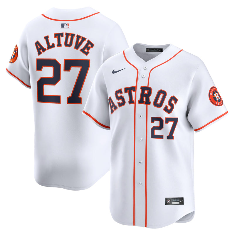 Houston Astros Jose Altuve Nike White Home Limited Player Jersey