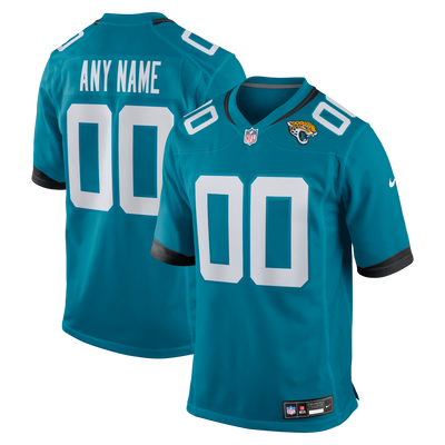Jacksonville Jaguars Nike Teal Custom Team Game Jersey