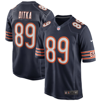 Chicago Bears Mike Ditka Nike Navy Game Retired Player Jersey