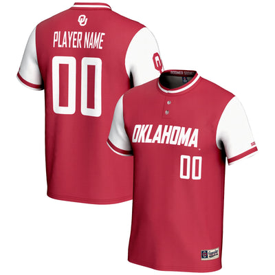 Oklahoma Sooners GameDay Greats NIL Pick-A-Player Lightweight Softball Jersey - Crimson