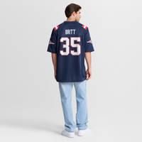 New England Patriots K.J. Britt Nike Navy Team Game Jersey