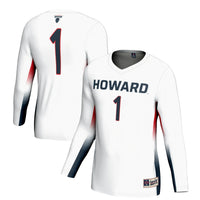 #1 Howard Bison GameDay Greats Lightweight Volleyball Jersey - White