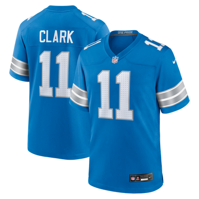Detroit Lions Damone Clark Nike Blue Team Game Jersey