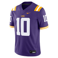 Sam Leavitt LSU Tigers Nike Home Game Jersey - Purple
