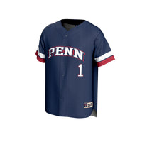 Pennsylvania Quakers GameDay Greats Pick-A-Player Baseball Fashion Jersey - Navy