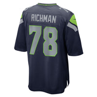 Seattle Seahawks Mason Richman Nike College Navy Team Game Jersey