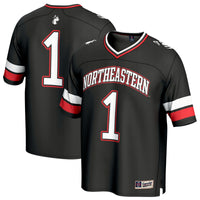 #1 Northeastern Huskies GameDay Greats Lightweight Collegiate Football Fashion Jersey - Black