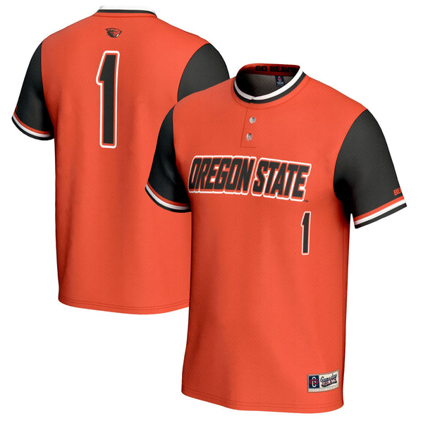 #1 Oregon State Beavers GameDay Greats Softball Fashion Jersey - Orange