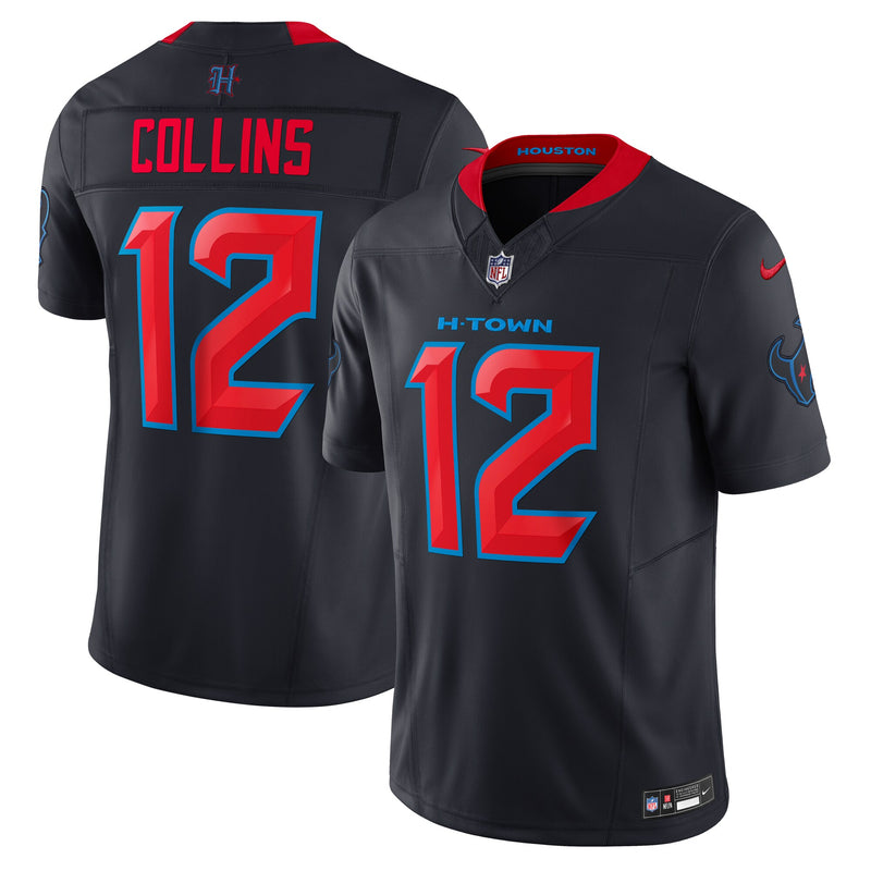 Houston Texans Nico Collins Nike Navy Alternate 2 Vapor F.U.S.E. Limited Jersey