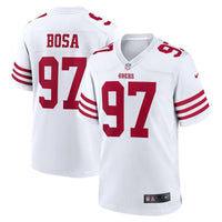San Francisco 49ers Nick Bosa Nike White Team Game Jersey