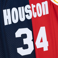 Houston Rockets Mitchell & Ness Hakeem Olajuwon 1993 Split Swingman Jersey