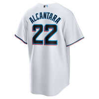 Miami Marlins Sandy Alcantara Nike White Replica Player Jersey