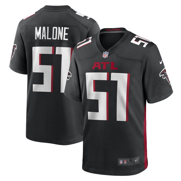 DeAngelo Malone Atlanta Falcons Nike Black Game Player Jersey