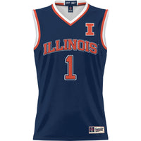#1 Illinois Fighting Illini GameDay Greats Lightweight Basketball Jersey - Navy