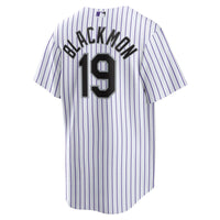 Colorado Rockies Charlie Blackmon Nike White Home Replica Player Name Jersey