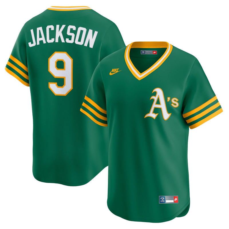 Oakland Athletics Reggie Jackson Nike Kelly Green Cooperstown Collection Limited Jersey