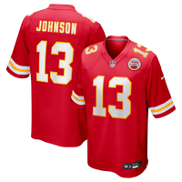 Kansas City Chiefs Nazeeh Johnson Nike Red Game Player Jersey