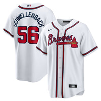 Atlanta Braves Spencer Schwellenbach Nike White Home Replica Jersey