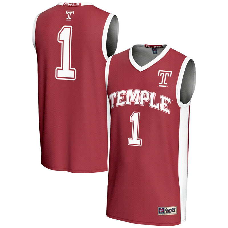#1 Temple Owls GameDay Greats Lightweight Basketball Jersey - Red