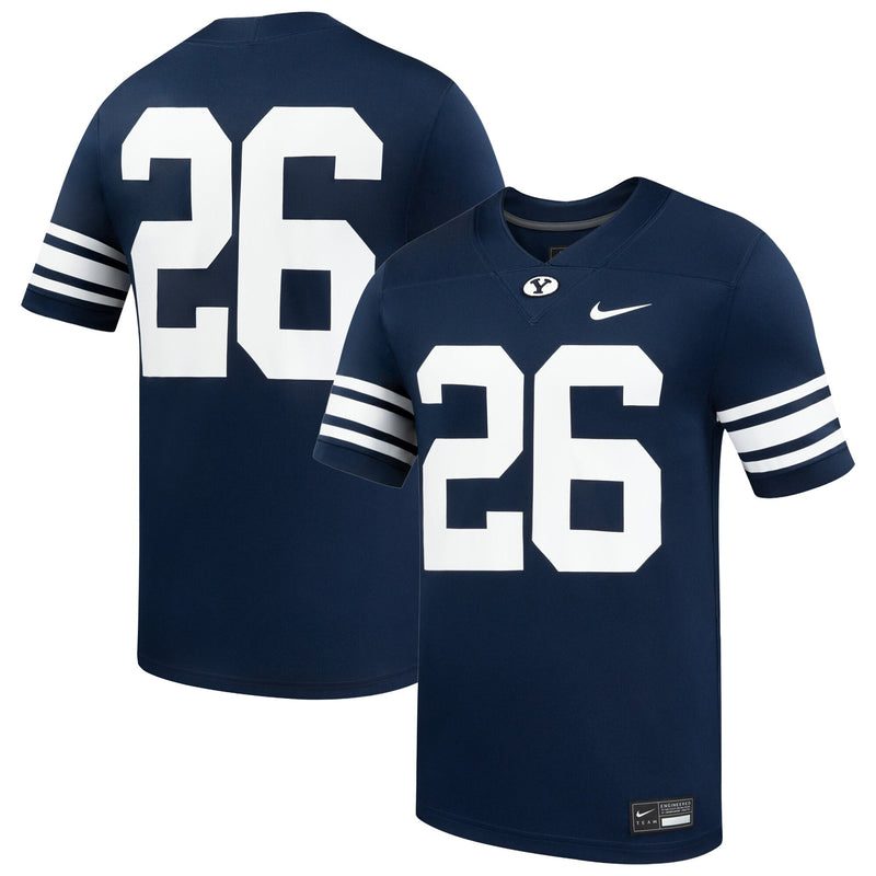 #26 BYU Cougars Nike Home Replica Football Jersey - Navy