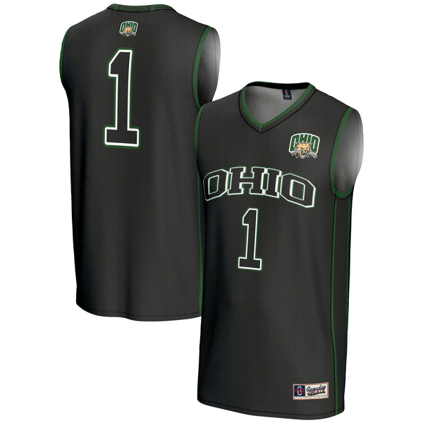 #1 Ohio Bobcats GameDay Greats Lightweight Basketball Jersey - Black