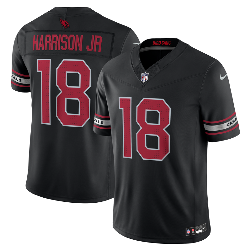 Arizona Cardinals Marvin Harrison Jr. Nike Black Alternate Vapor F.U.S.E. Stitched Limited Jersey
